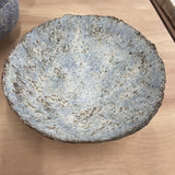 Stoneware large bowl, thrown and hand-coiled, beautiful decorative object, ideal table centrepiece