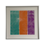 Edition Print on tissue paper by Josine Bradbear, in silver frame