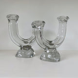 Candlesticks in heavy crystal