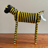 Beaded Zebra Art by Goodness Funeka, at Monkeybiz