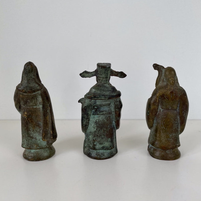 A trio of antique Bronze Figures