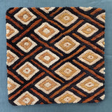 Beautiful vintage African Shoowa Cloth cushion cover, 50x50 cm., use to add an instant refresh the decoration scheme of your living space and dress your sofa.