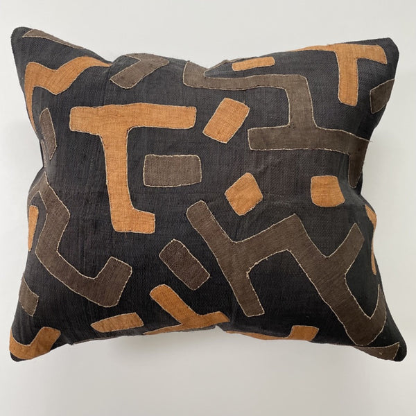 Beautiful vintage  African Kuba Cloth cushion cover 50 x 60cm.,use to add an instant refresh the decoration scheme of your living space and dress your sofa.