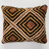 Beautiful vintage African Shoowa cushion cover, 60x50cm, use to add an instant refresh the decoration scheme of your living space and dress your sofa.