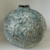Thrown and hand-coiled Stoneware large Pod by Claire Lardner Burke, beautiful decorative piece.
