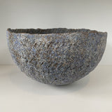 Hand-coiled, stoneware large bowl, beautiful decorative piece, ideal table centre piece.