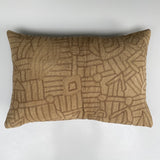 Beautiful, rare, vintage African Brodé cushion, 40 x 60cm. Use to add an instant refresh the decoration scheme of your living space and dress your sofa.