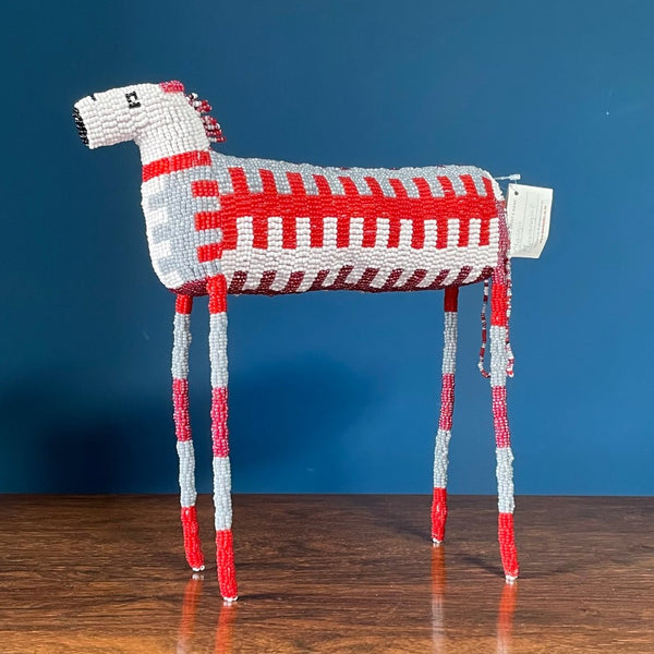 Beaded Zebra Art by Yanga Mavangwe, Monkeybiz