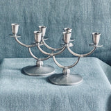 Mid-century Pewter Candlesticks, Svenskt Tenn