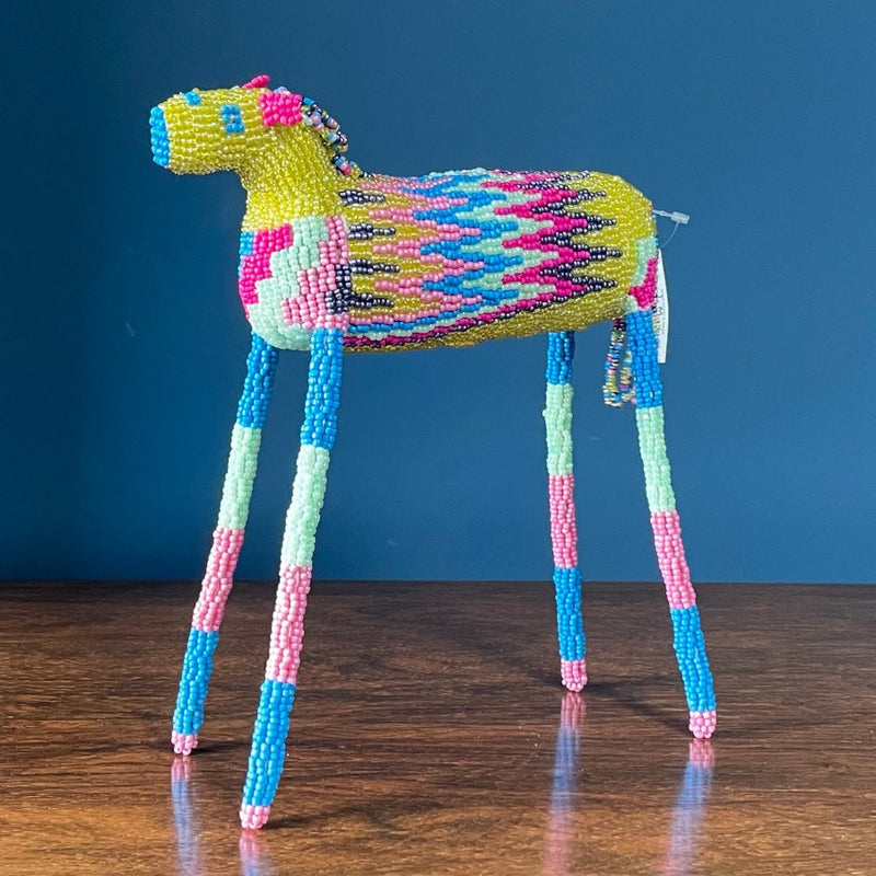 Beaded Zebra Art by Thandi Mavangwe, Monkeybiz 