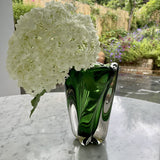 Stunning Heavy Emerald Green Vase