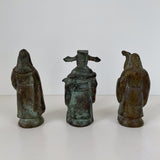 A trio of antique Bronze Figures