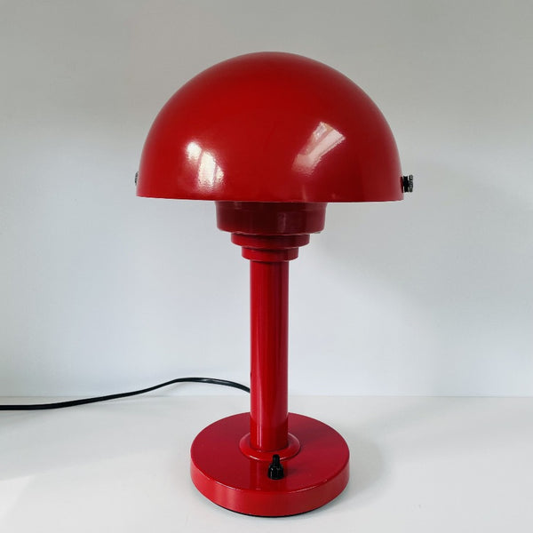 Modernist Red Table Lamp c1970s