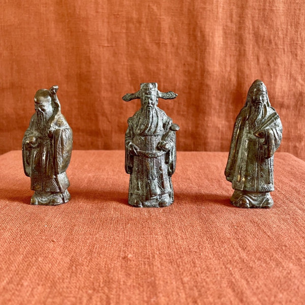 A trio of antique Bronze Figures
