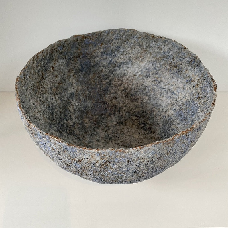 Hand-coiled, stoneware large bowl, beautiful decorative piece, ideal table centre piece.