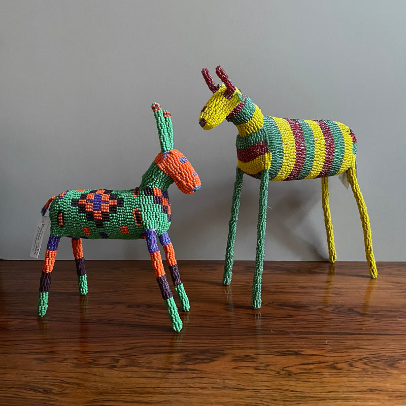 Beaded Bokkie Art by Unathi Mvinjana, at Monkeybiz